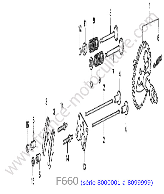 Arbre cames HONDA F660-2