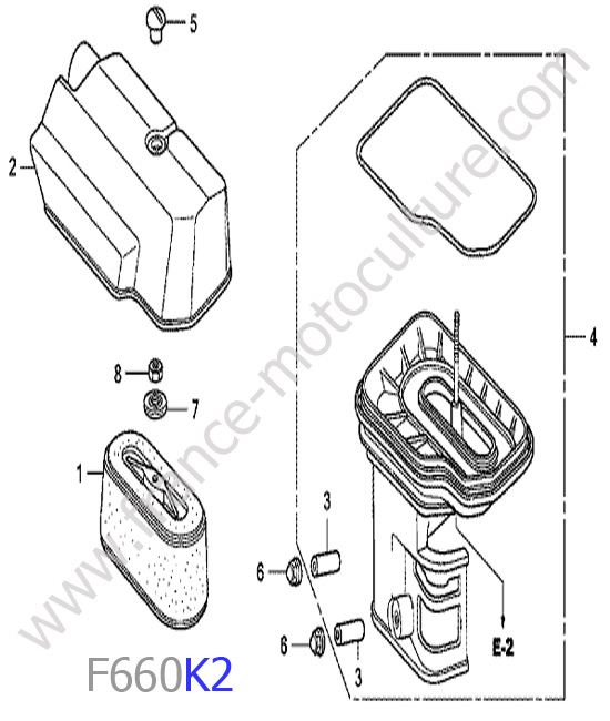 Filtre air HONDA F660K2
