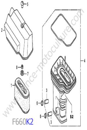 HONDA - F660K2 : Filtre air