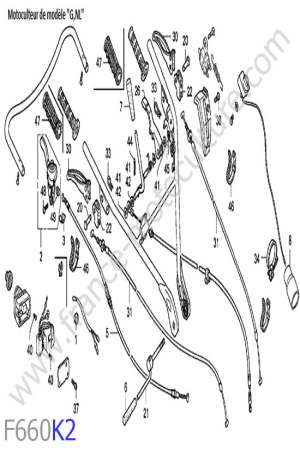 HONDA - F660K2 : Cables - guidon 2