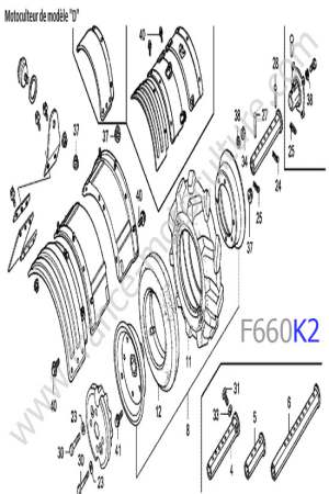 HONDA - F660K2 : Garde-boue 2
