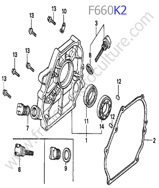 Carter inferieur HONDA F660K2