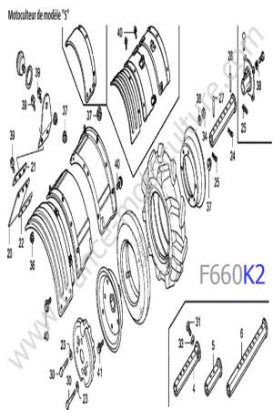 HONDA - F660K2 : Garde-boue 3