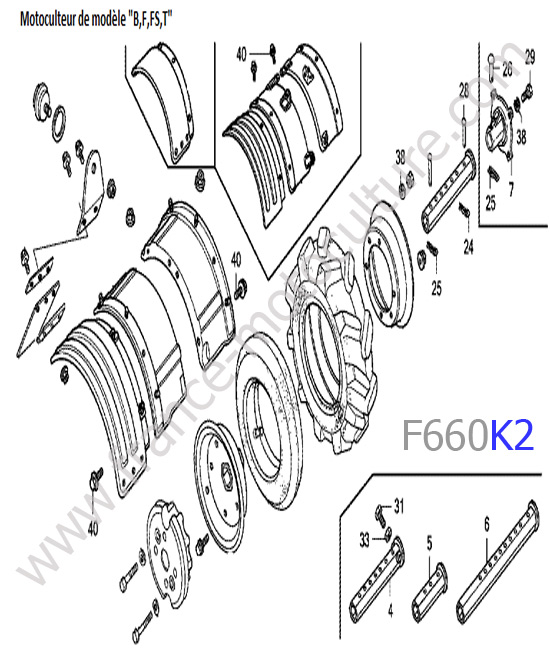 Garde-boue 4 HONDA F660K2