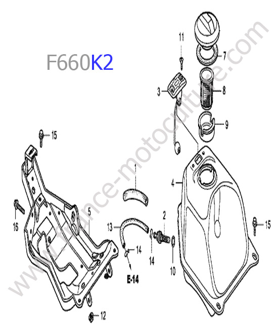 Reservoir HONDA F660K2
