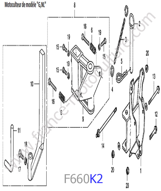 Attelage 1 HONDA F660K2