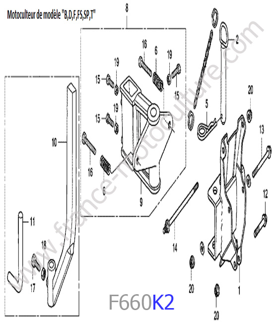 Attelage 3 HONDA F660K2