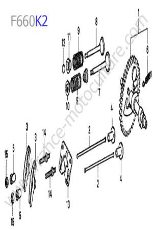 HONDA - F660K2 : Arbre cames