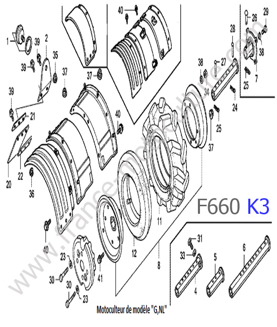 Garde-boue 1 HONDA F660K3