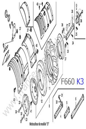HONDA - F660K3 : Garde-boue 3