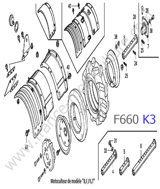 Garde-boue 4 HONDA F660K3