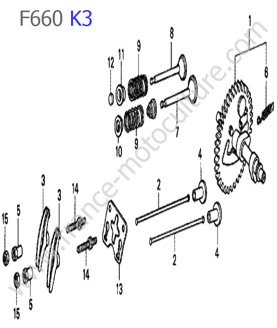 Arbre cames HONDA F660K3