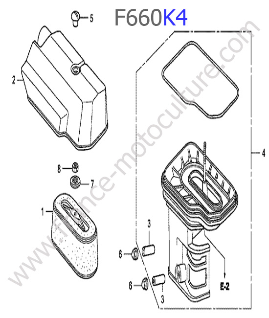 Filtre air HONDA F660K4