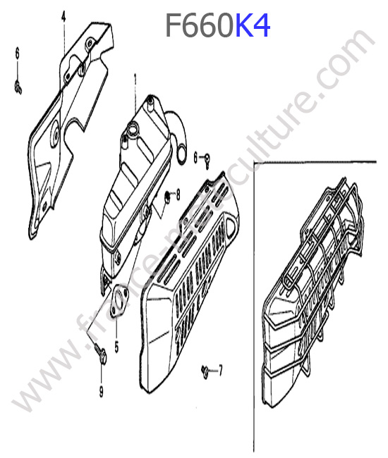 Echappement 1 HONDA F660K4