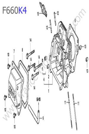 HONDA - F660K4 : Culasse