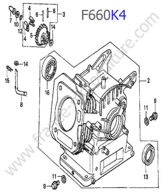 Bloc moteur HONDA F660K4