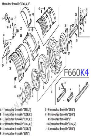 HONDA - F660K4 : Garde-boue 1