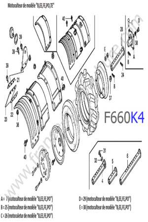 HONDA - F660K4 : Garde-boue 2