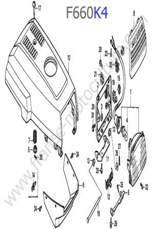 HONDA - F660K4 : Capot / Phare