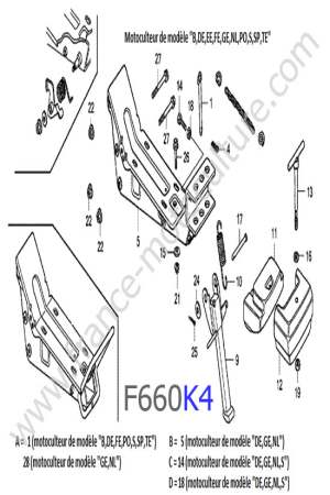 HONDA - F660K4 : Chassis