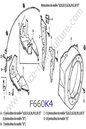 HONDA - F660K4 : Carter lanceur