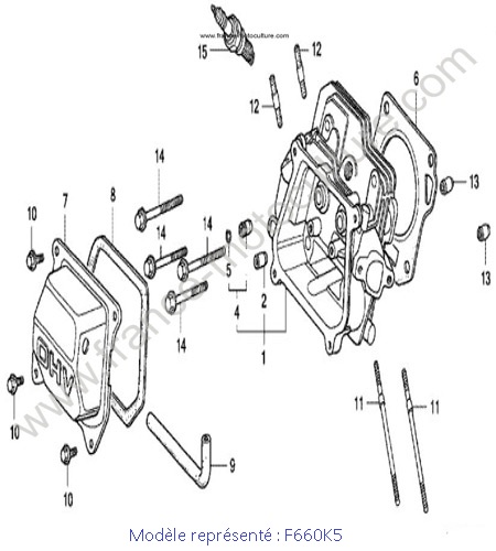 Culasse - K5 HONDA F660K5