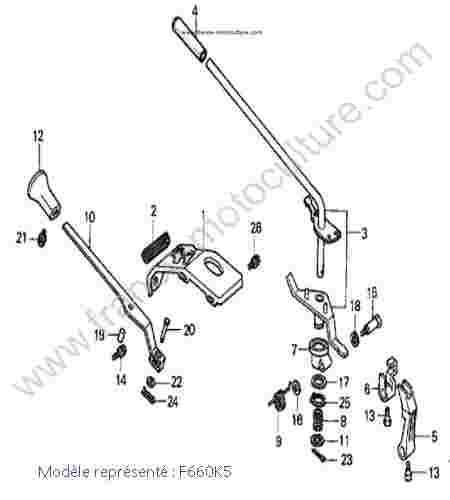 HONDA - F660K5 : Leviers - K5