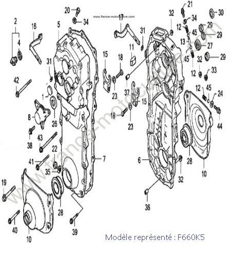 Carter transmission - K5 HONDA F660K5