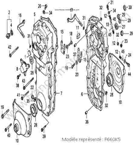 HONDA - F660K5 : Carter transmission - K5