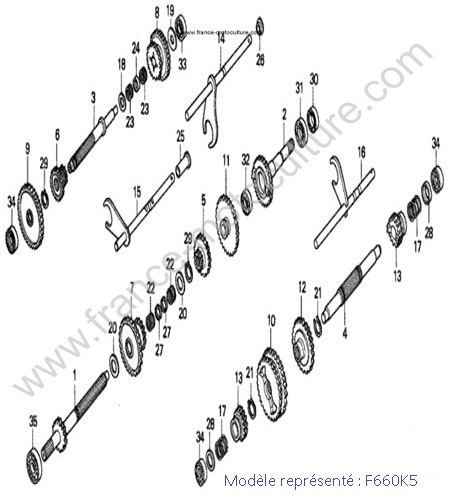Transmission - K5 HONDA F660K5