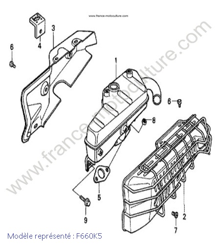 Silencieux - K5 HONDA F660K5