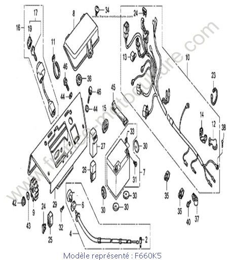 Batterie - K5 HONDA F660K5