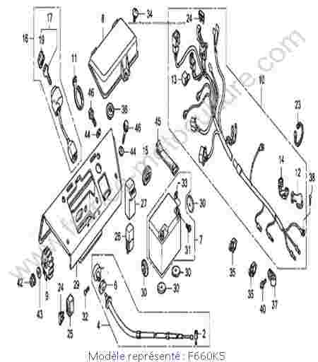 HONDA - F660K5 : Batterie - K5