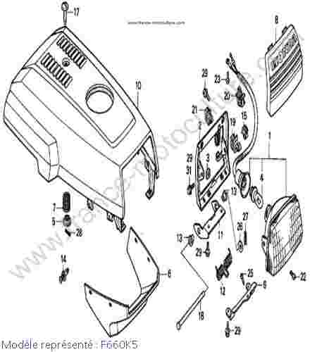 HONDA - F660K5 : Phare - K5