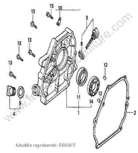 HONDA - F660K5 : Carter moteur - K5