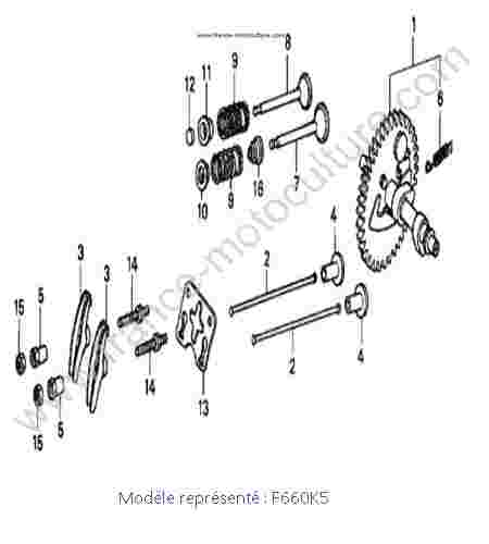 HONDA - F660K5 : Arbre a came soupapes - K5