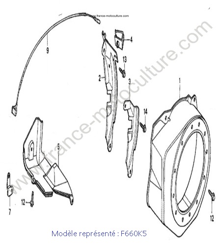 Carter lanceur - K5 HONDA F660K5