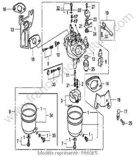 HONDA - F660K5 : Carburateur - K5