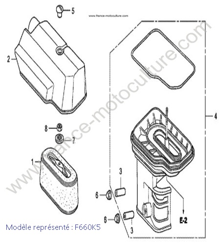 Filtre a air - K5 HONDA F660K5
