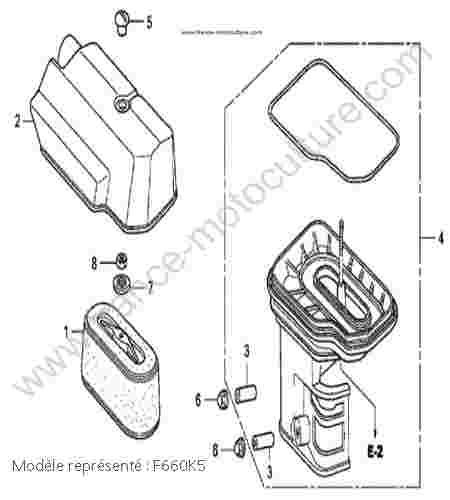 HONDA - F660K5 : Filtre a air - K5