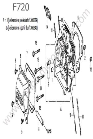 HONDA - F720 : Culasse