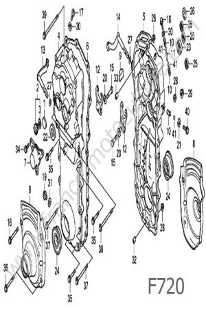 HONDA - F720 : Carters transmission