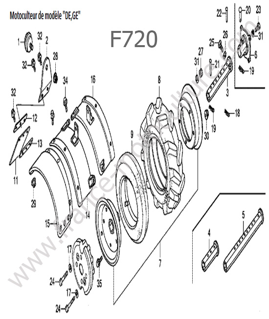 Garde-boue 1 HONDA F720