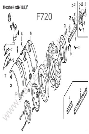 HONDA - F720 : Garde-boue 2