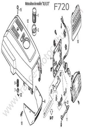 HONDA - F720 : Capot / Phare 1