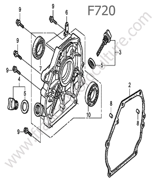 Carter inferieur HONDA F720