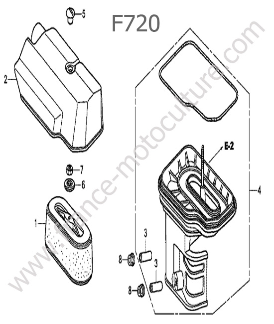 Filtre air HONDA F720