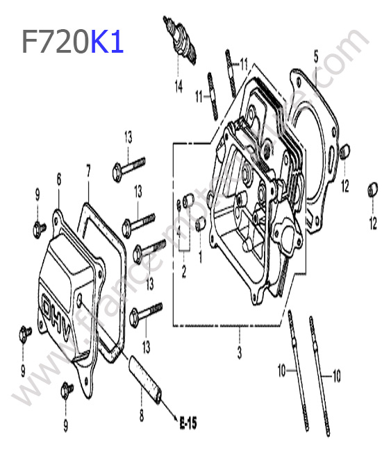 Culasse HONDA F720K1