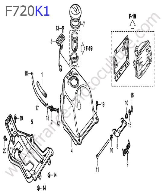 Reservoir HONDA F720K1
