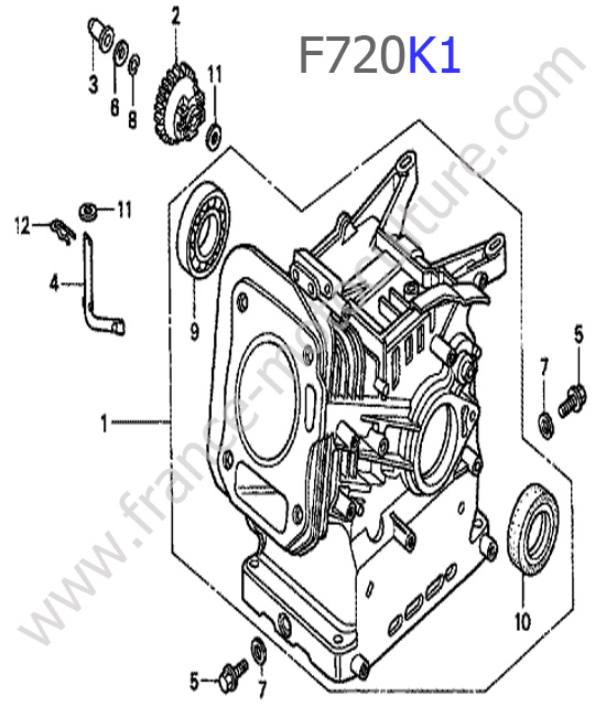Bloc moteur : HONDA - F720K1